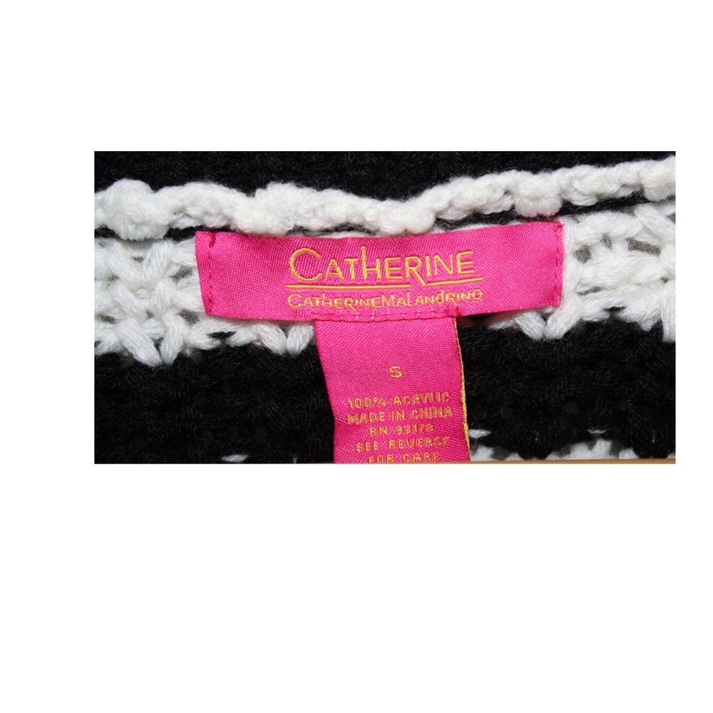 Catherine Malandrino WomenNovelty Stitch‎ Stripe Turtleneck Sweater S - Picture 3 of 3